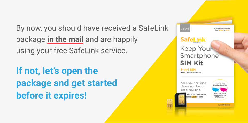 Safelink Keep Your Own Smartphone Sim Kit keep your smartphone SIM kit